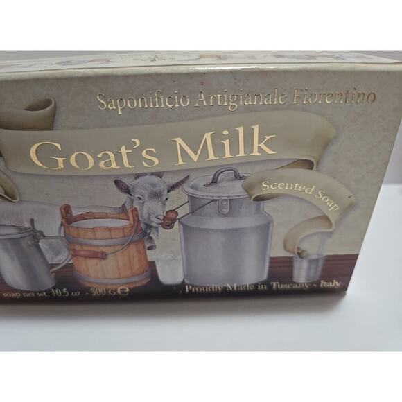 Saponificio Goat’s Milk Scented Bar Soap 10.5 oz Italy Made - Picture 4 of 14